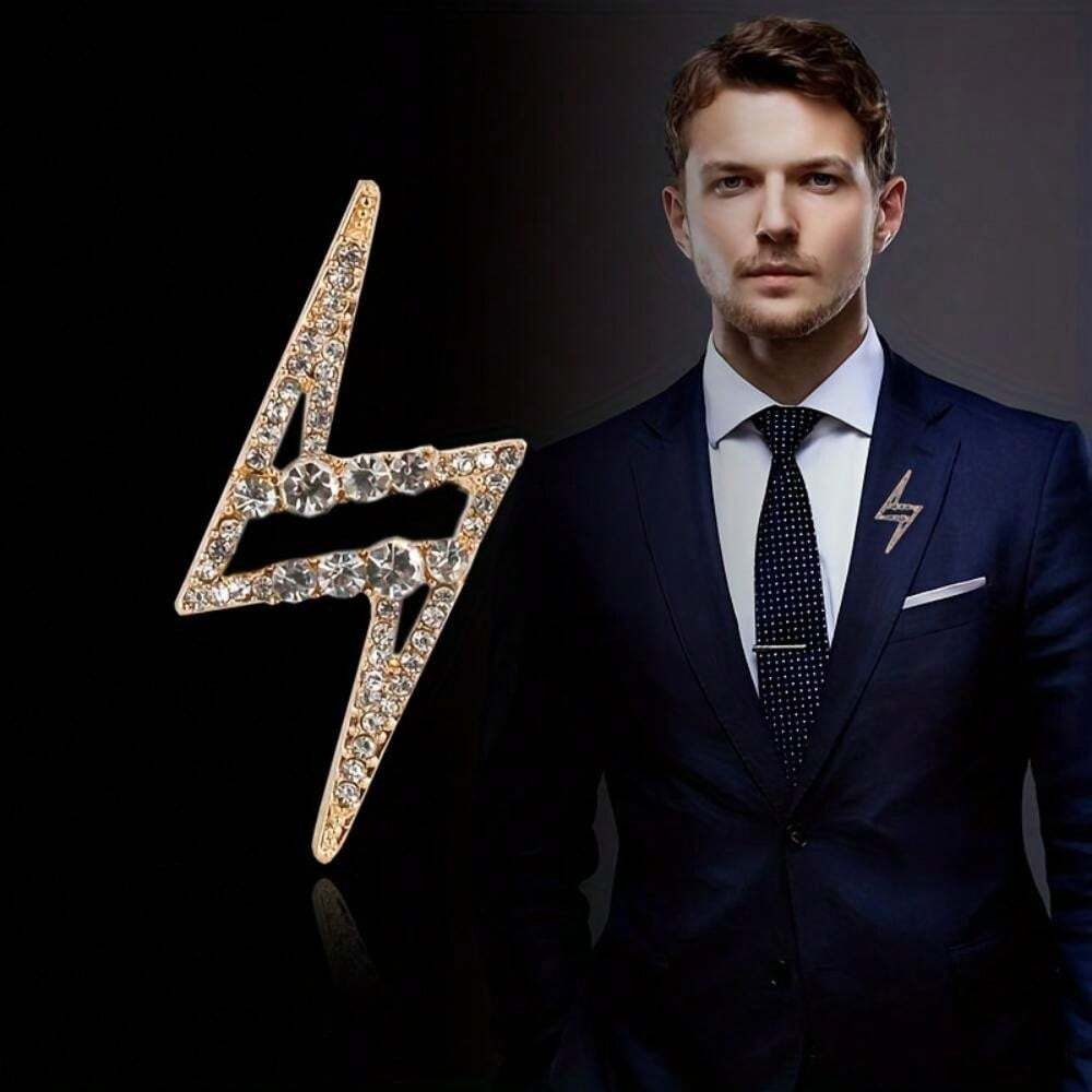 1pc Fashion Men'S Brooch Suit Pin Collar Pin Coat Badge Accessories