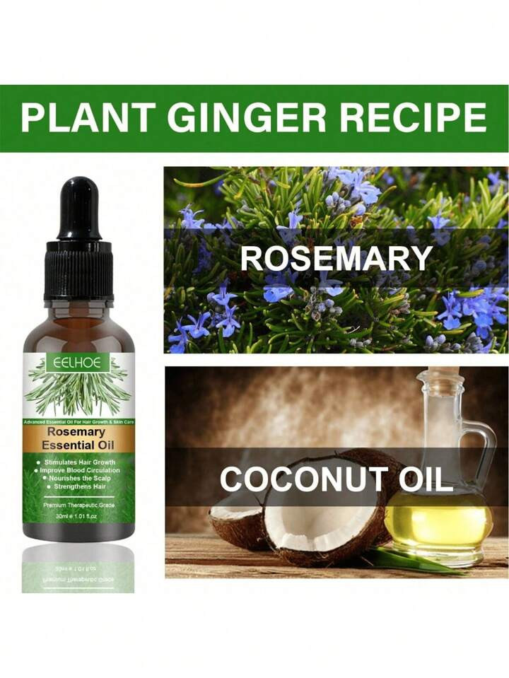 1pc 30ml Rosemary Essential Oil For Hair Care Rosemary Oil For Hair